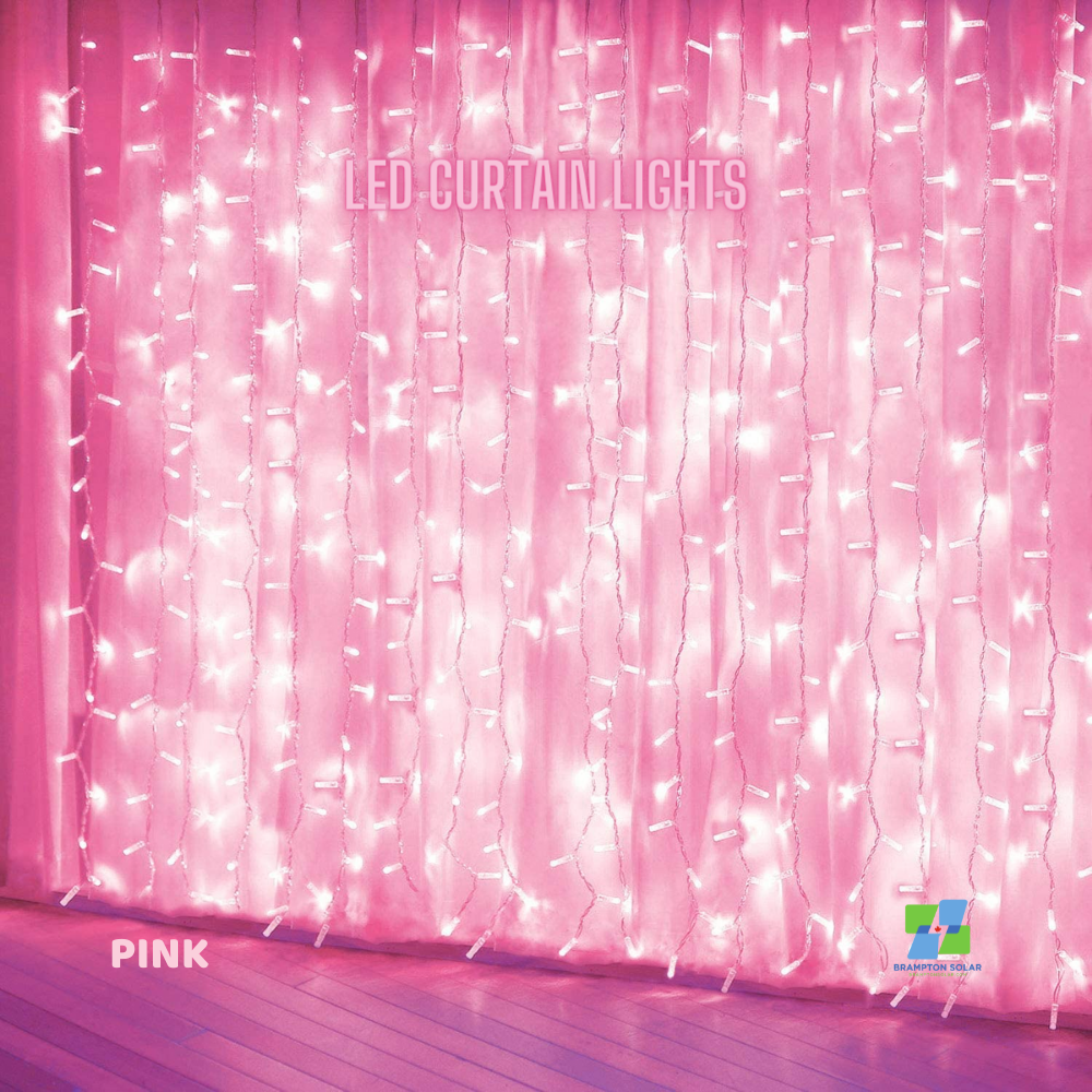 300 LED 12 String Curtain Lights 10ft x 10ft.