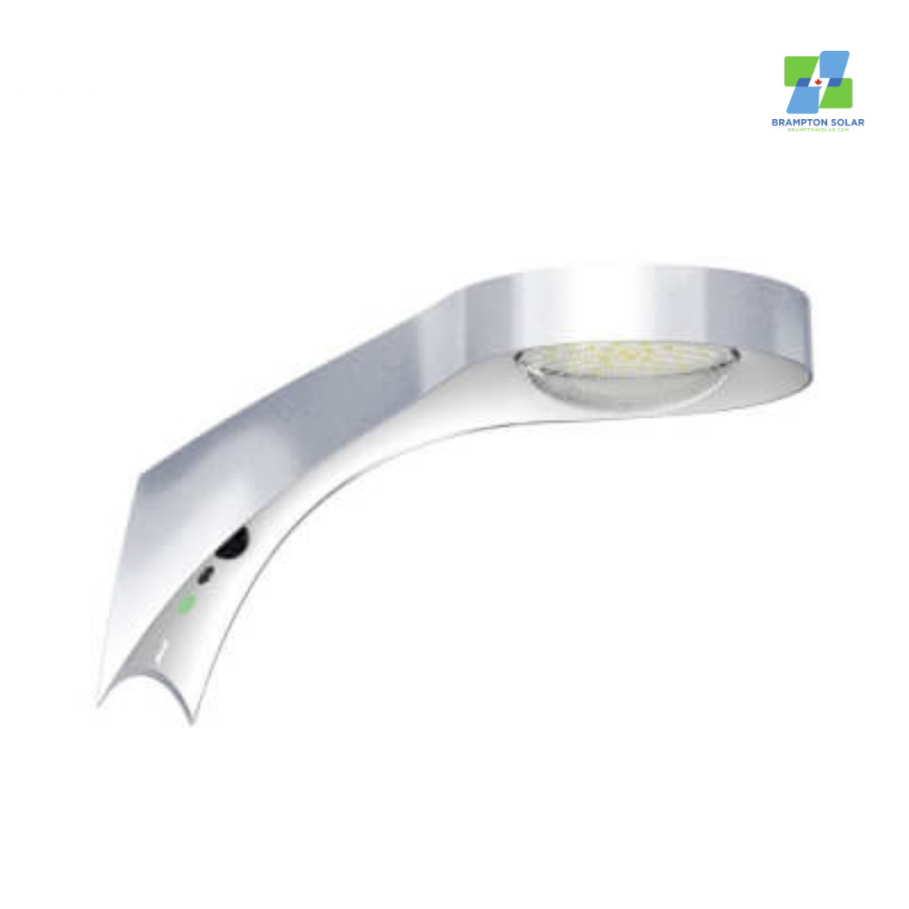 Brampton Solar 2000 Lumens Solar Arm Light for Home & Garden Wall Mountable.