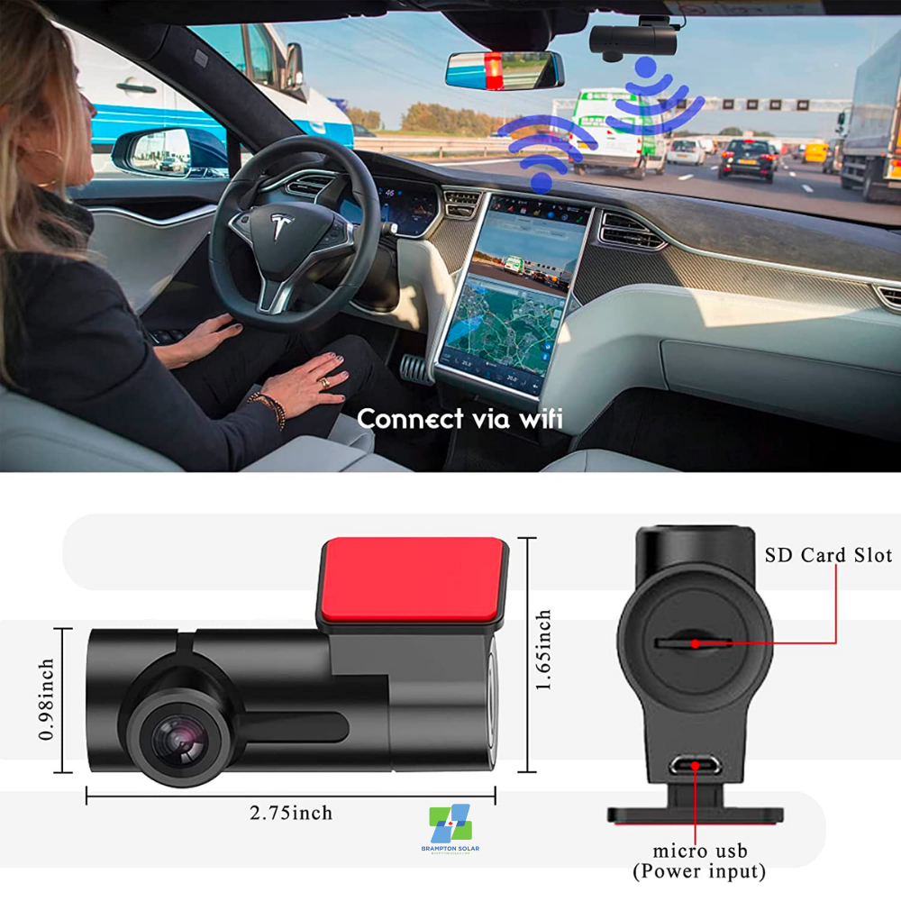 1080p WiFi Car Dash with Night Vision.