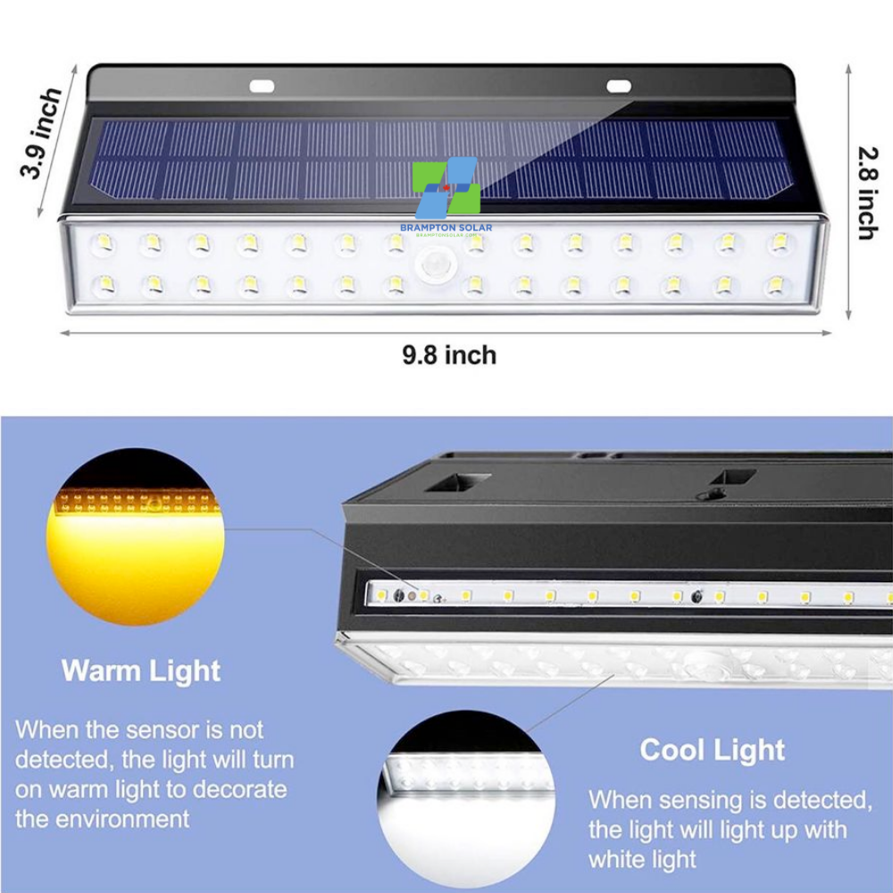 Dual Colour Contour Solar Wall Lights (Pack of 2 Lights)