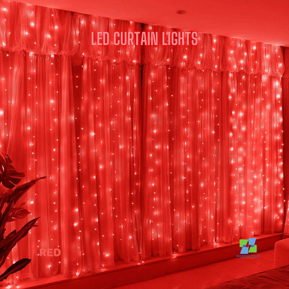 300 LED 12 String Curtain Lights 10ft x 10ft. – New Energy