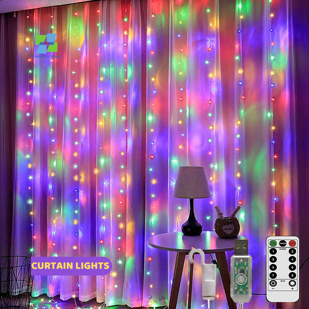 USB 10 String 3x3 Meter Fairy Garland Curtain LED Light.