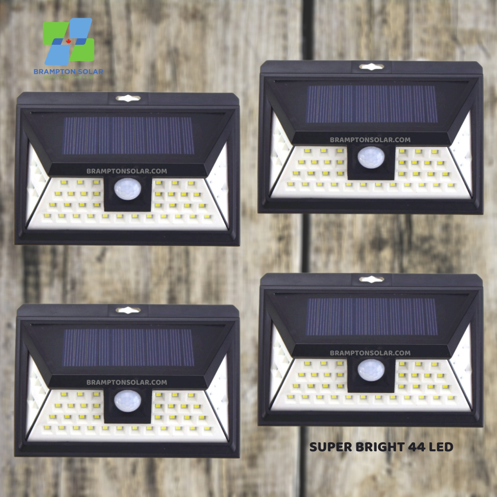 44 LED Super Bright Wide Angle Solar Powered Motion Sensor Light.