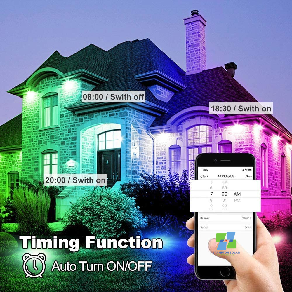 Landscape Lights 12W RGB LED Landscape with Bluetooth APP Control.