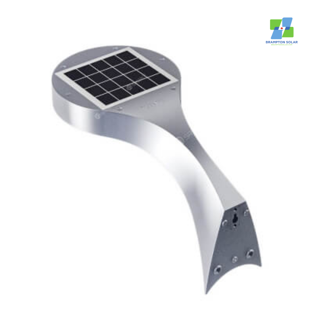 Brampton Solar 2000 Lumens Solar Arm Light for Home & Garden Wall Mountable.