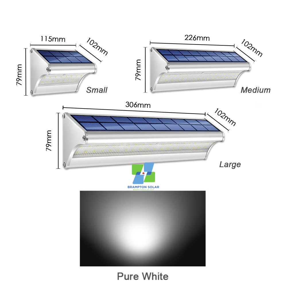 SUPER Bright Outdoor Aluminum Motion Sensor Solar LED Light.