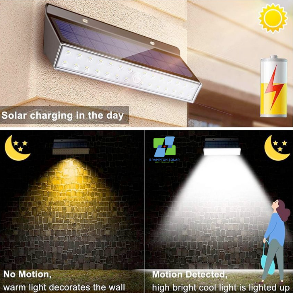 Dual Colour Contour Solar Wall Lights (Pack of 2 Lights)