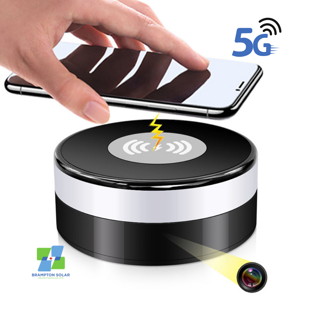 B/T Speaker + Wireless Charger + Clock Camera with FAST 5Ghz WiFi Support.