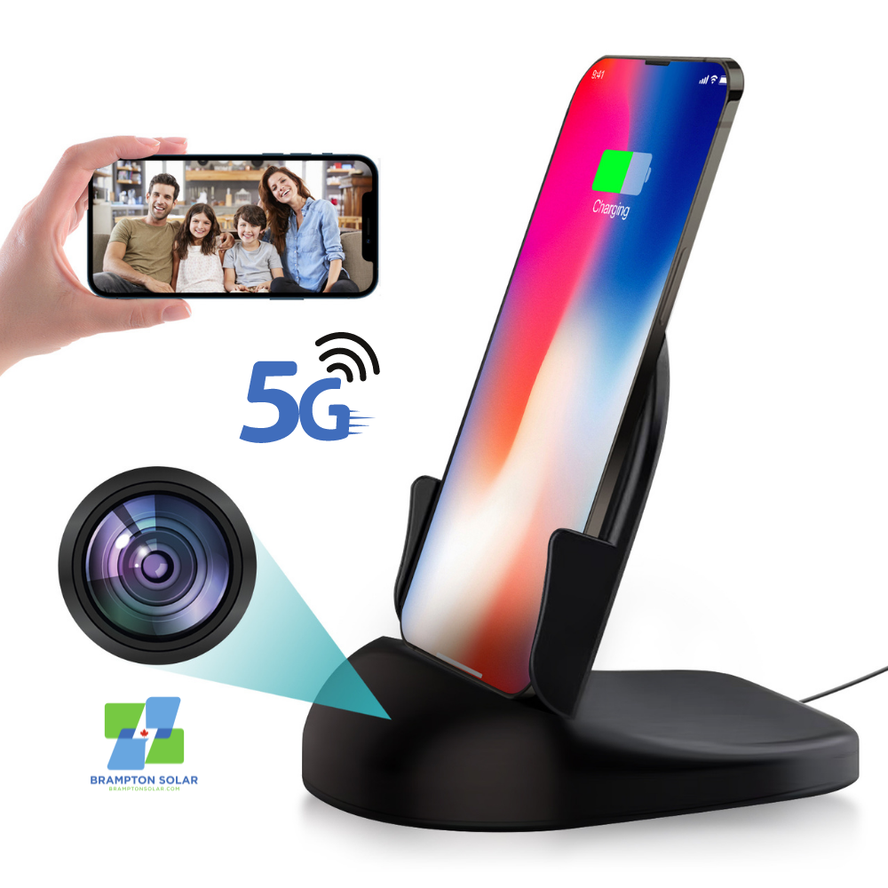 B/T Speaker + Wireless Charger + Clock Camera with FAST 5Ghz WiFi Support.