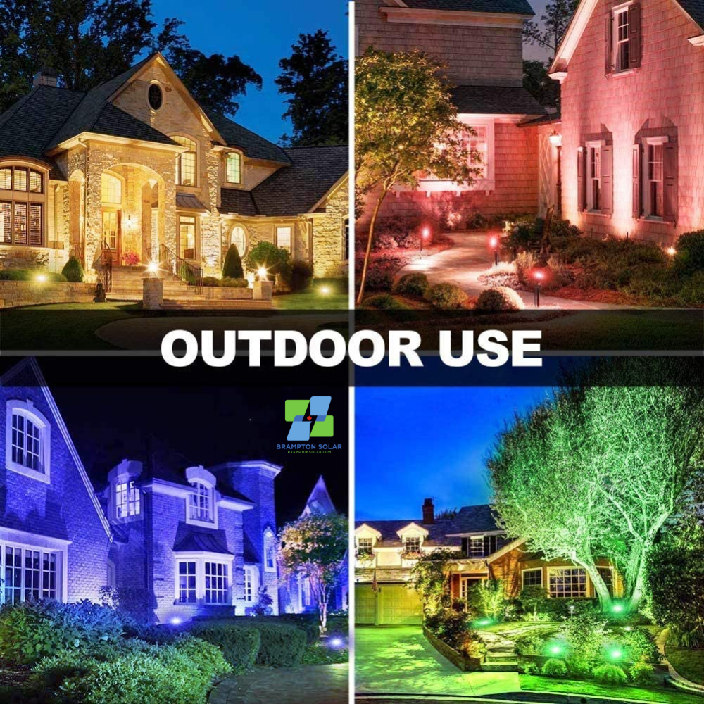 Landscape Lights 12W RGB LED Landscape with Bluetooth APP Control.