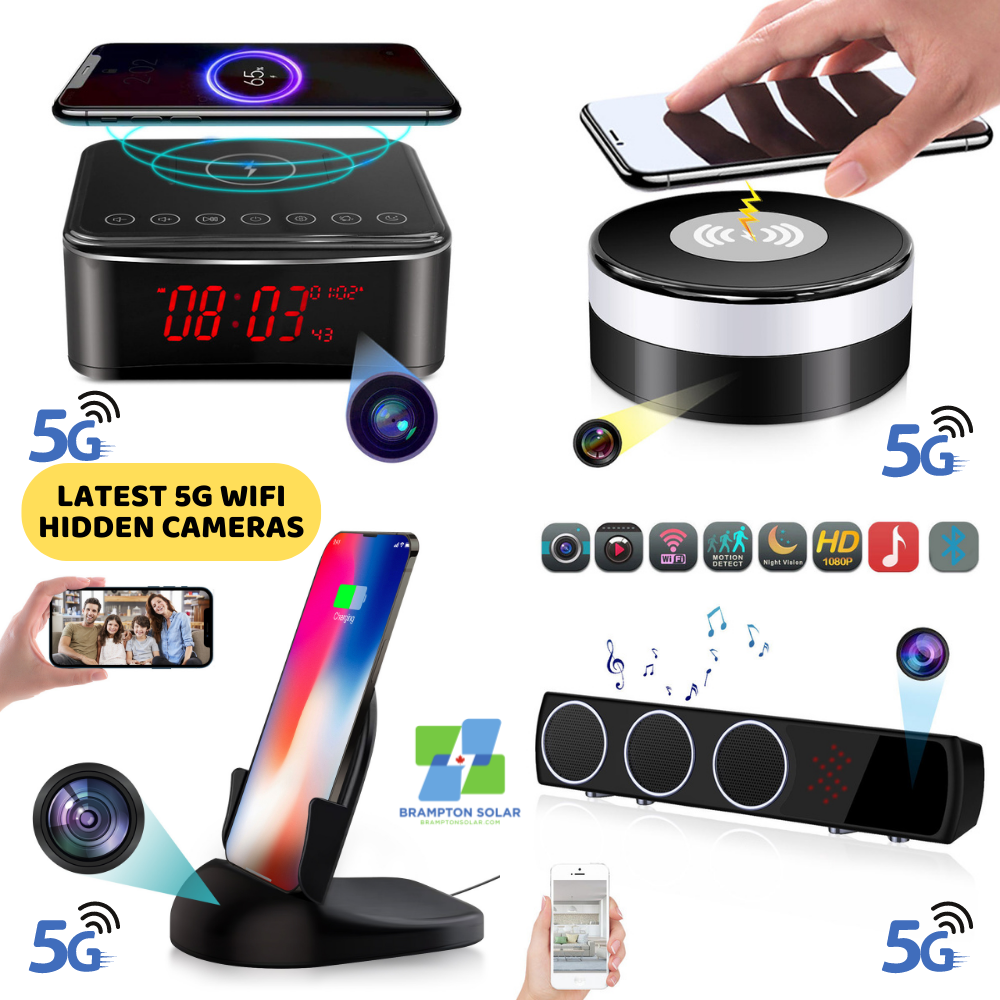 B/T Speaker + Wireless Charger + Clock Camera with FAST 5Ghz WiFi Support.