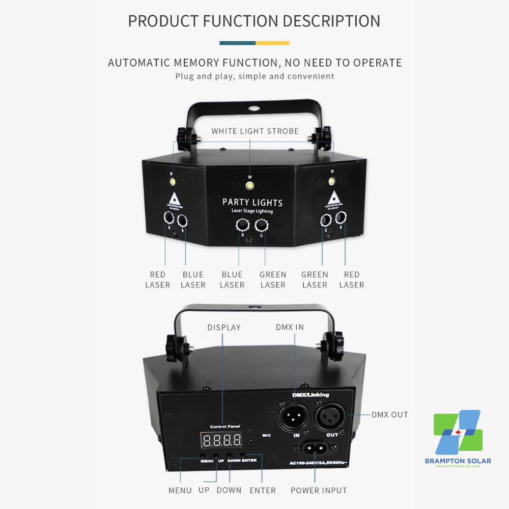 Professional New Nine Eye Strobe Light.