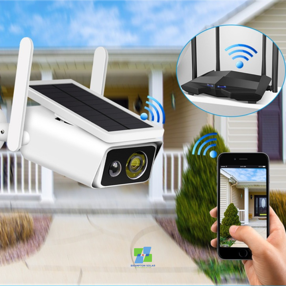 1080P HD WiFi Solar Camera IP66 Waterproof Outdoor Security Camera.