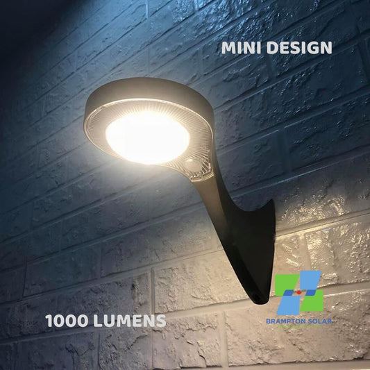 Mini Designer Solar High Brightness Wall Light. 1000 Lumens