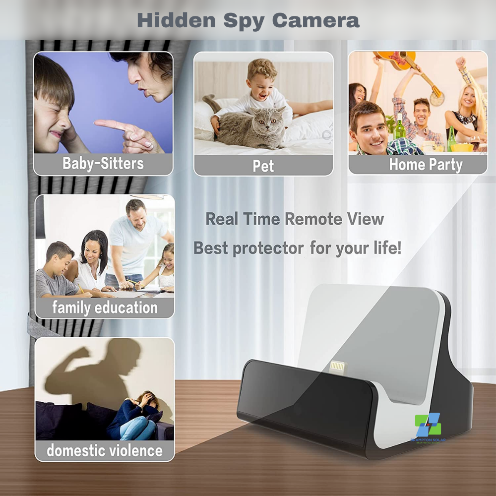 Small Nanny Cam USB Charger for iPhone Invisible Camera Lens.