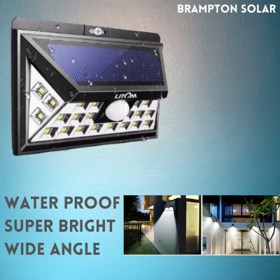 44 LED Super Bright Wide Angle Solar Powered Motion Sensor Light.