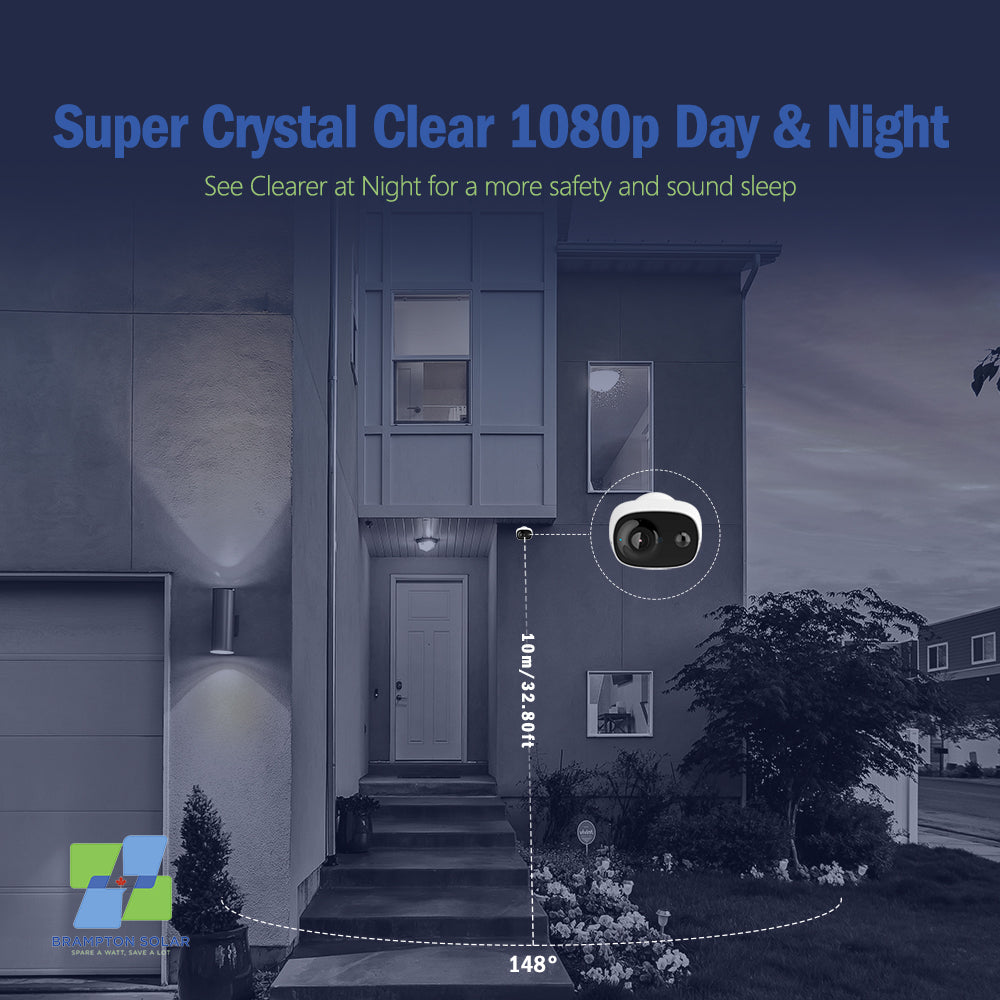 Super HD Solar + Battery Security Camera System.