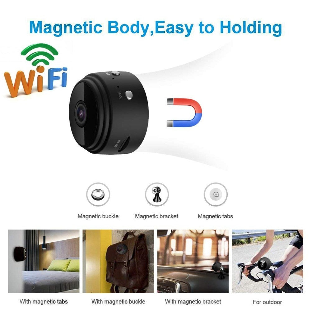 Mini Spy Camera WIFI Wireless HD 1080P with Motion Detection Night Vision.