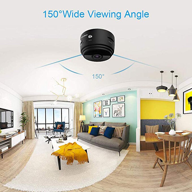 Mini Spy Camera WIFI Wireless HD 1080P with Motion Detection Night Vision.