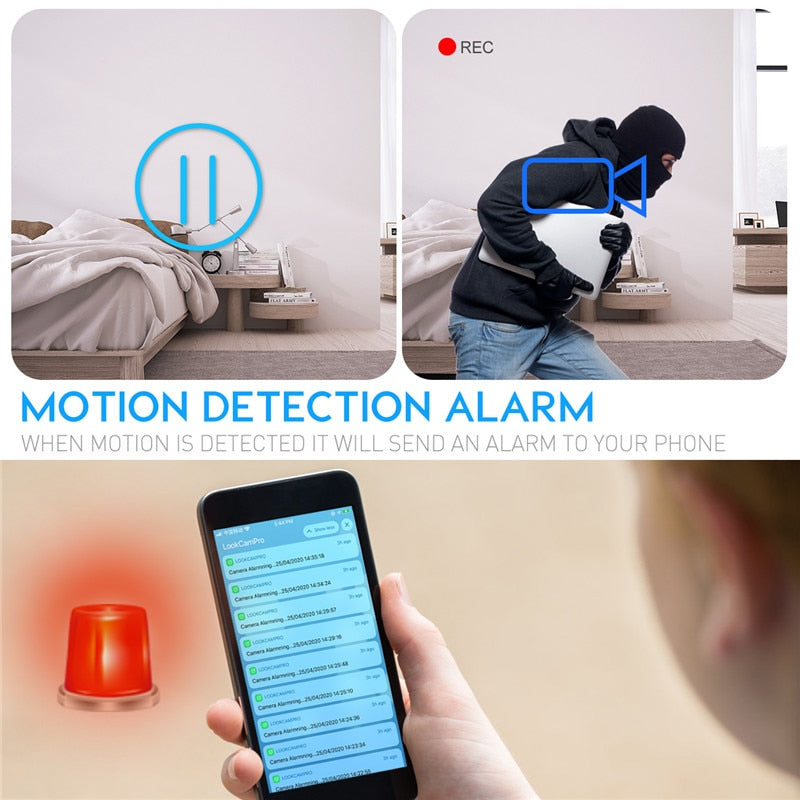 Wireless Small Covert Nanny Cam with Night Vision & Motion Detection.