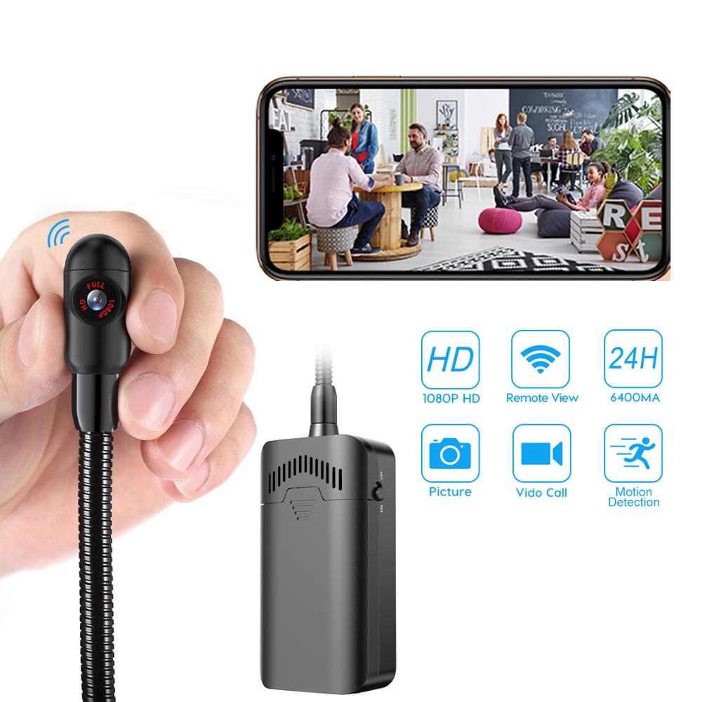 Wireless WiFi Mini Security 1080P Camera with 24 Hour Battery.