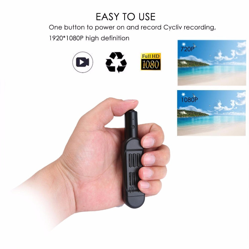 Wearable Mini DVR Purse Pocket Digital Clip Camera + 32GB Card.
