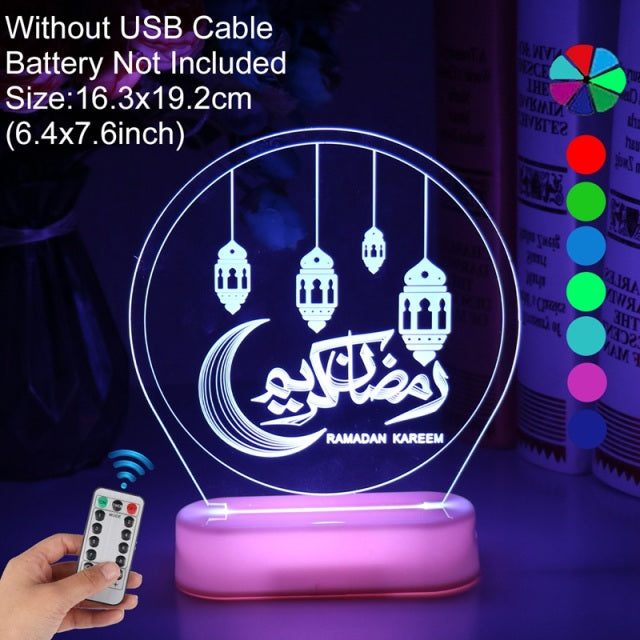 Kareem Ramadan LED Colour Changing Home Decor Lights.