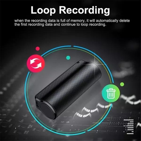 Clip On Magnetic USB Digital Spy Voice Recorder. 500 Hours Recording.